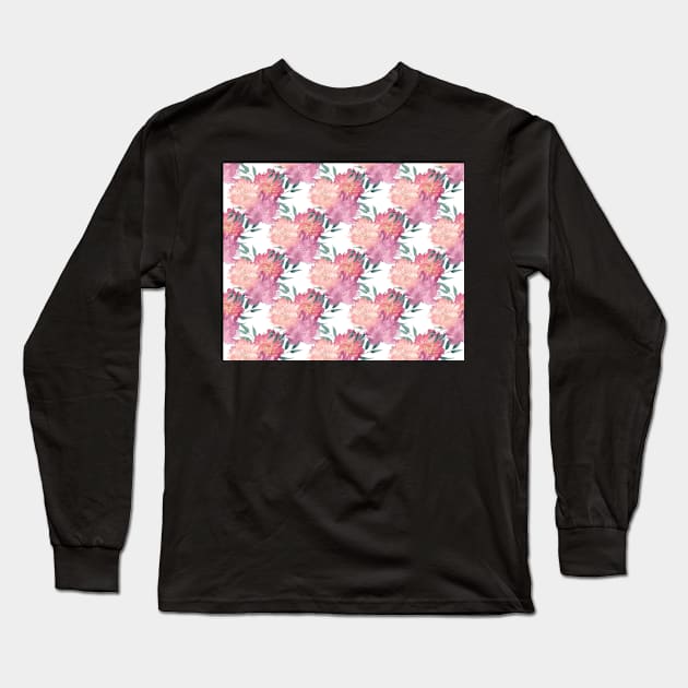 Heart Flowers Long Sleeve T-Shirt by purplegorilladesign23@gmail.com